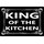 Schild Spruch "King of the kitchen" 30 x 20 cm Blechschild