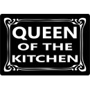 Schild Spruch "Queen of the kitchen" 30 x 20 cm...
