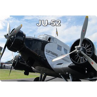 Schild Motiv "Flugzeug JU-52" 30 x 20 cm Blechschild