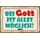 Schild Spruch "Bei Gott ist alles möglich" 30 x 20 cm Blechschild