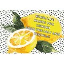 Schild Spruch "When life hands you lemons grab the...
