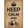 Schild Spruch "Keep calm and cycle" 20 x 30 cm Blechschild
