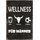 Schild Spruch "Wellness für Männer" 20 x 30 cm Blechschild