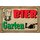 Schild Spruch "Bier Garten, rechts" 30 x 20 cm Blechschild