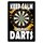 Schild Spruch "Keep Calm and Play Darts" 20 x 30 cm Blechschild