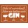 Schild Spruch "Liebe ist ausverkauft, Gin" 30 x 20 cm Blechschild