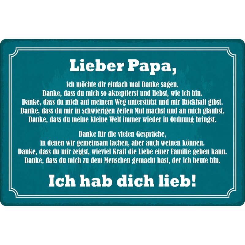 Sprüche hab lieb papa dich Ich hab