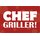 Schild Spruch "Chef Griller" 30 x 20 cm Blechschild