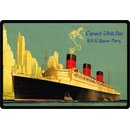 Schild Motiv "Cunard White Star RMS Queen Mary"...