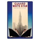 Schild Motiv "Cunard White Star" 20 x 30 cm...