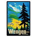 Schild Motiv "Wengen, Schweiz" 20 x 30 cm...