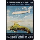 Schild Motiv "Zeppelin-Fahrten über See und...