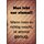 Schild Spruch "Man lebt nur einmal" 20 x 30 cm Blechschild
