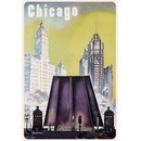 Schild Motiv "Chicago" 20 x 30 cm Blechschild