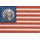 Schild Motiv "US Flagge mit George Washington" 30 x 20 cm Blechschild