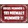 Schild Spruch "Regel Nummer 1, sei niemals Nummer 2" 30 x 20 cm Blechschild