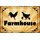 Schild Spruch "Farmhouse Hühner" 30 x 20 cm Blechschild
