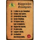 Schild Spruch "Säggsisches Grundgesetz" 20...