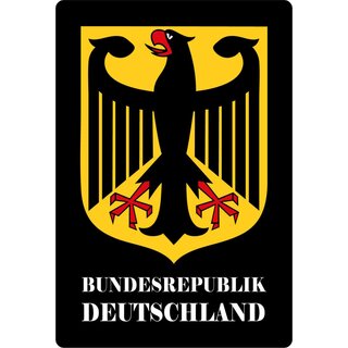 Schild Motiv "Bundesrepublik Deutschland" 20 x 30 cm Blechschild