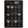 Schild Spruch "Types of Wine, Weinsorten" 20 x 30 cm Blechschild