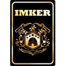 Schild Spruch "Imker" 20 x 30 cm Blechschild