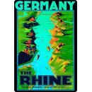 Schild Motiv "The Rhine Germany" 20 x 30 cm...