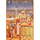 Schild Motiv "Orient-Express" 20 x 30 cm...