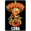 Schild Motiv "Cuba Sombrero" 20 x 30 cm...