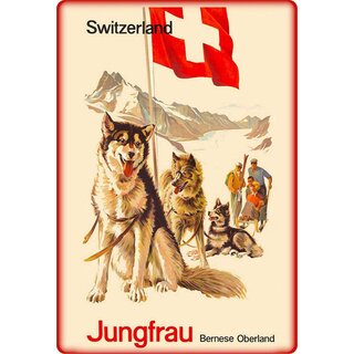 Schild Motiv "Jungfrau Bernese Oberland Schweiz" 20 x 30 cm Blechschild