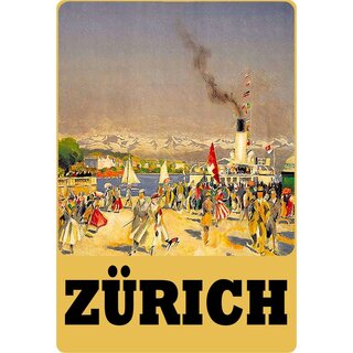 Schild Motiv "Zürich Schweiz" 20 x 30 cm Blechschild