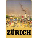 Schild Motiv "Zürich Schweiz" 20 x 30 cm...