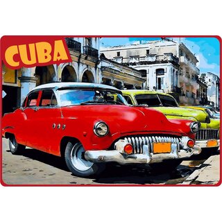 Schild Motiv "Cuba Autos" 30 x 20 cm Blechschild