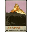 Schild Motiv Zermatt Matterhorn Schweiz 20 x 30 cm...