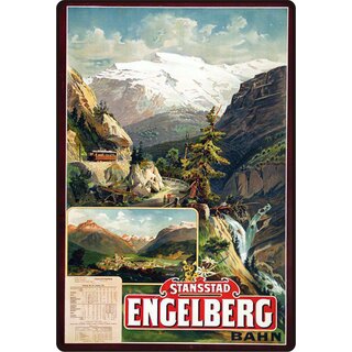 Schild Motiv "Engelberg Schweiz" 20 x 30 cm Blechschild