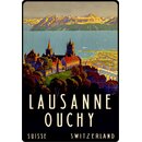 Schild Motiv "Lausanne Ouchy Schweiz" 20 x 30...
