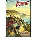 Schild Motiv "Jura Route Schweiz" 20 x 30 cm...