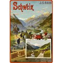 Schild Motiv "Rhone-Thal Schweiz" 20 x 30 cm...