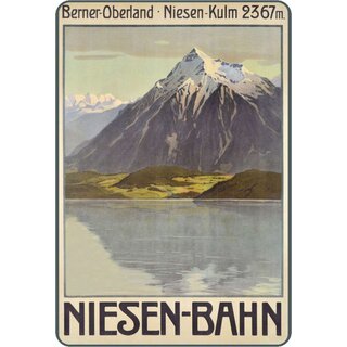 Schild Motiv "Berner Oberland Schweiz" 20 x 30 cm Blechschild