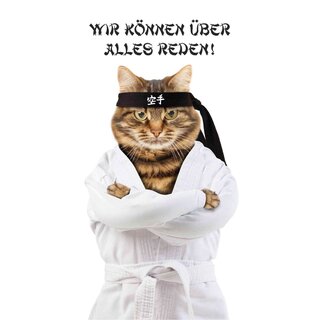 Schild Spruch "Wir können über alles reden" 20 x 30 cm Blechschild