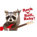 Schild Spruch "Rock n Roll Baby" 30 x 20 cm...