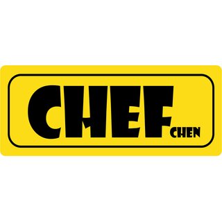 Schild Spruch "Chefchen" 27 x 10 cm Blechschild