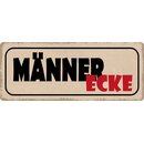 Schild Spruch "Männer Ecke" 27 x 10 cm...