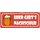 Schild Spruch "Hier gibts Nachschub, Bier" 27 x 10 cm Blechschild