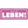 Schild Spruch "Genieße dein Leben" 27 x 10 cm Blechschild