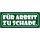 Schild Spruch "Für Arbeit zu schade" 27 x 10 cm Blechschild