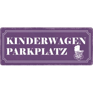 Hinweisschild "Kinderwagenparkplatz" 27 x 10 cm Blechschild