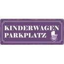 Hinweisschild "Kinderwagenparkplatz" 27 x 10 cm...