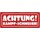 Schild Spruch "Achtung Kampf-Schmuser" 27 x 10 cm Blechschild