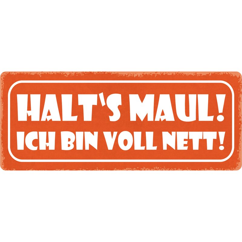 Shirtgeil Hipster Beutel Mit Spruch 'Halt's Maul, Ich Bin Voll Nett' – Turnbeutel Aus Baumwolle