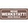 Schild Spruch "Meine Werkstatt! Meine Regeln!" 27 x 10 cm Blechschild